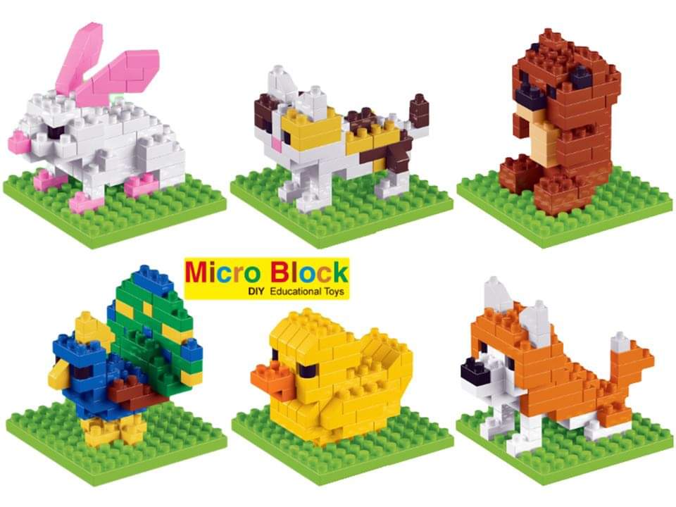 Animal Micro Blocks Building Blocks (100 units) | Toy Vending Supplies