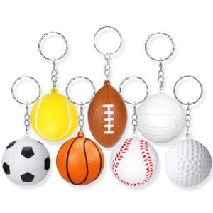 4cm Sports Ball Keychain  (45mm ring 100/bag)