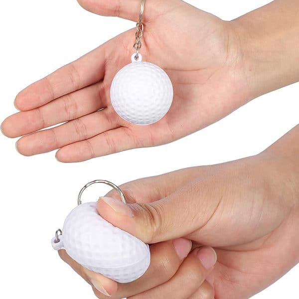 4cm Sports Ball Keychain  (45mm ring 100/bag) - Image 2