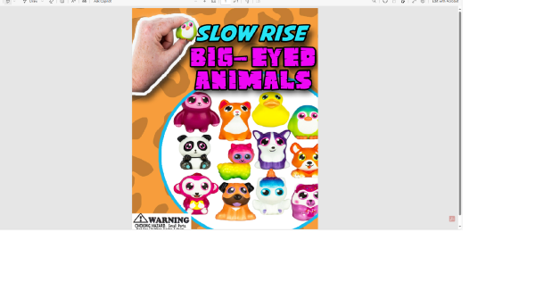 Slow Rising Big Eyed Animals Collection(250 units)
